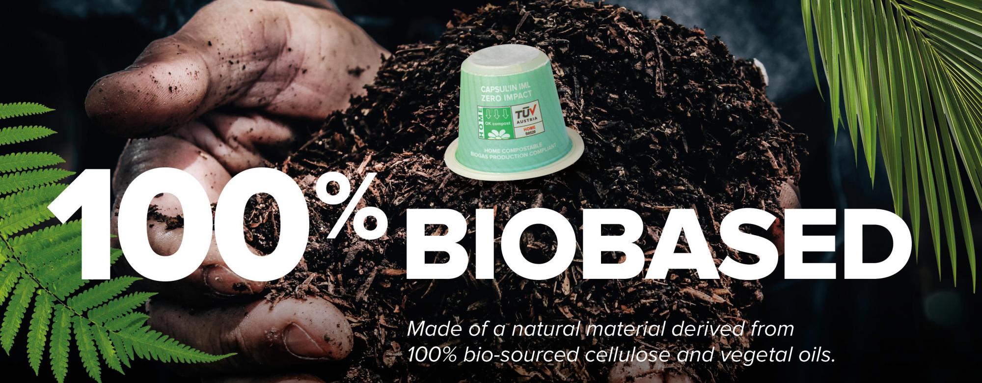 100% biologically degradable capsules