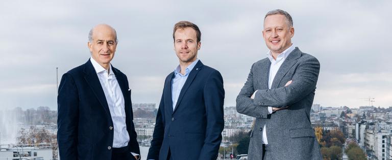Nicolas A. Tamari, Sucafina CEO; Cory Bush, Beyers CEO; Koen Bosmans, CEE CEO